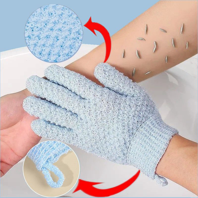 Men Accessories All - 2PCS Exfoliating Bath Gloves Set for