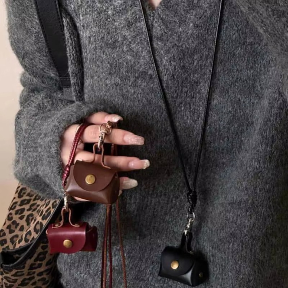 Men Accessories Neck Chain - Mini and Compact Leather Hanging Neck