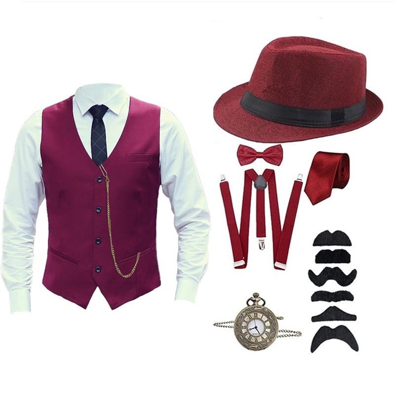 8 Pcs Set 1920S Mens Great Gat - Men'S Accessories In The 1920S ulasan dan harga