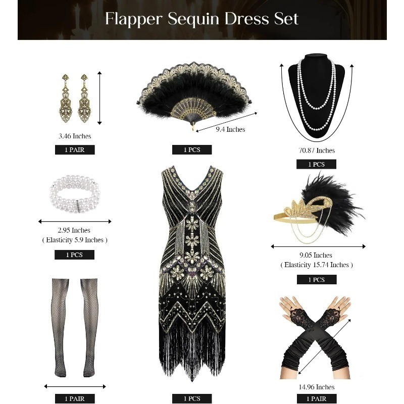 Disfraz 1920s Flapper Dresses  - Men'S Accessories In The 1920S ulasan dan harga