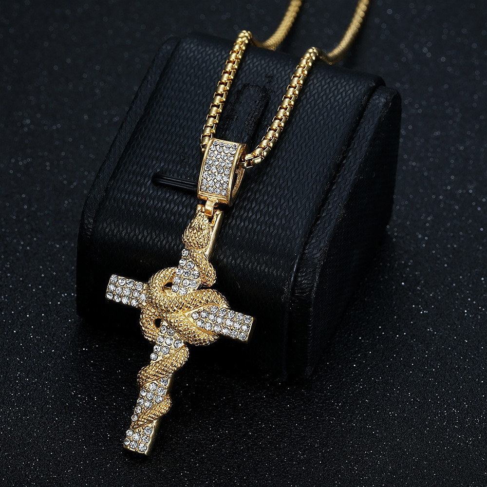 Snake Pattern Carved Stainless - Men Accessories All ulasan dan harga
