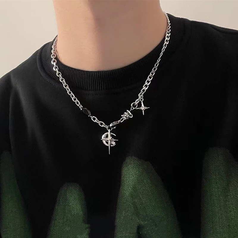 2023 Korean Fashion Goth Punk  - Men Accessories Neck Chain ulasan dan harga
