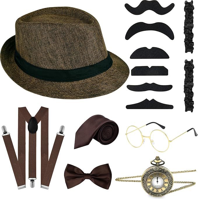 Men 1920s Gatsby Costume Acces - Men'S Accessories In The 1920S ulasan dan harga