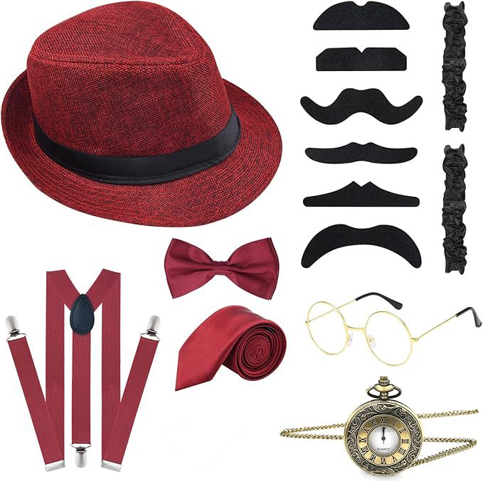 Men 1920s Gatsby Costume Acces - Men'S Accessories In The 1920S ulasan dan harga