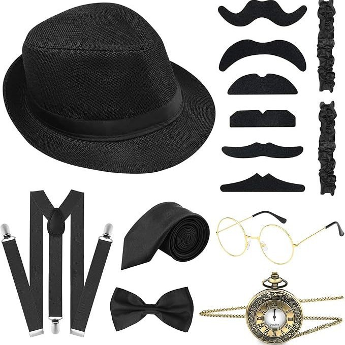 Men 1920s Gatsby Costume Acces - Men'S Accessories In The 1920S ulasan dan harga